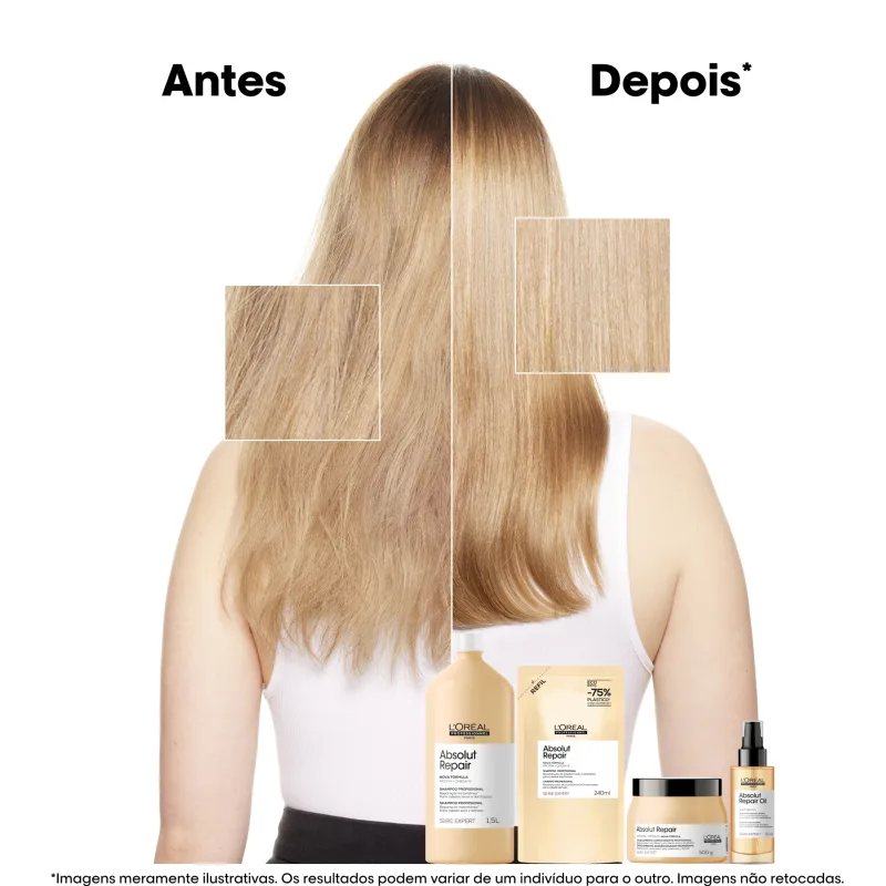 L'Oréal Professionnel Serie Expert Absolut Repair Omega-9 + Protein - Máscara Capilar 500g