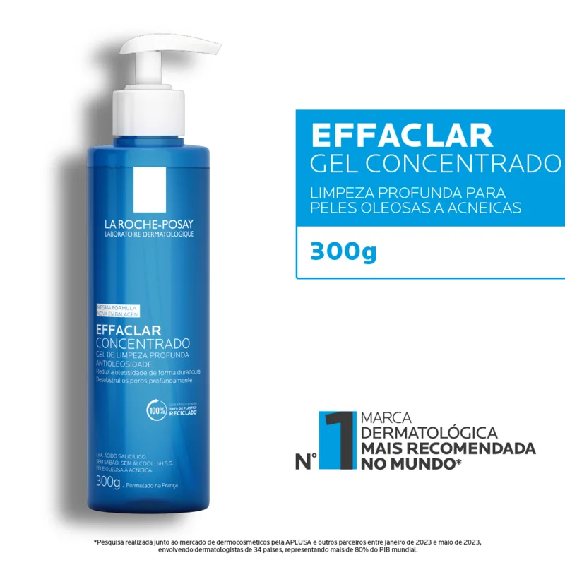 La Roche-Posay Effaclar Concentrado - Gel de Limpeza Facial 300g