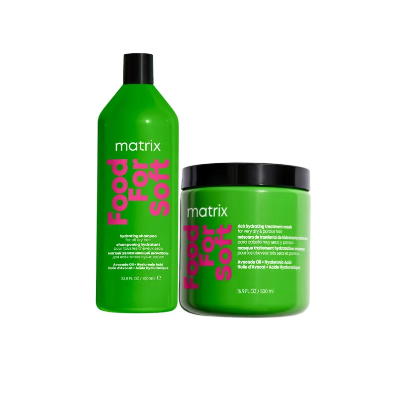 Kit Matrix Food For Soft - Shampoo 1L e Máscara Capilar 500ml