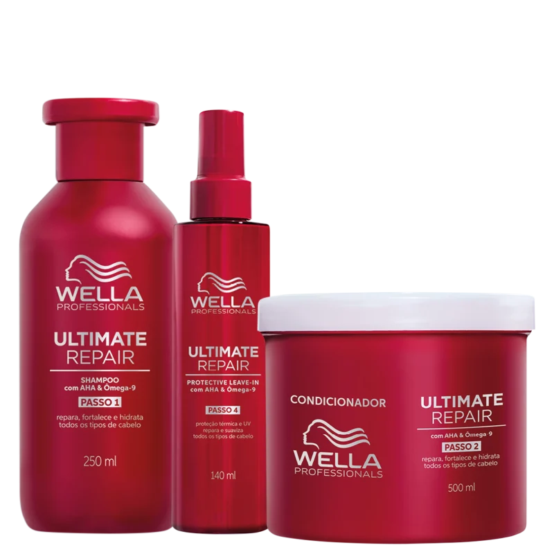 Kit Wella Professionals Ultimate Repair Triplo Cuidado (3 Produtos)