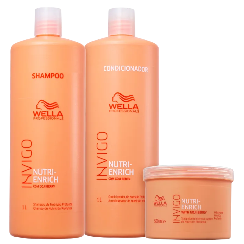 Kit Wella Professionals Invigo Nutri-Enrich Salon Trio (3 Produtos)