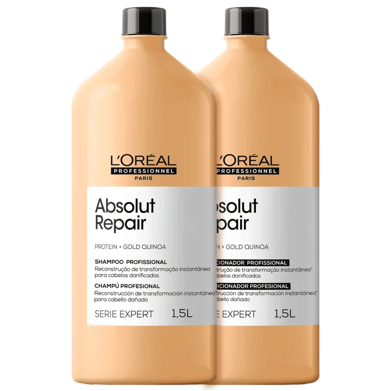L'Oréal Professionnel Kit Serie Expert Absolut Repair Gold Quinoa + Protein Salon Duo (2 Produtos)