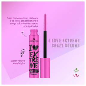 Essence I Love Extreme Crazy Volume - Máscara para Cílios 12ml
